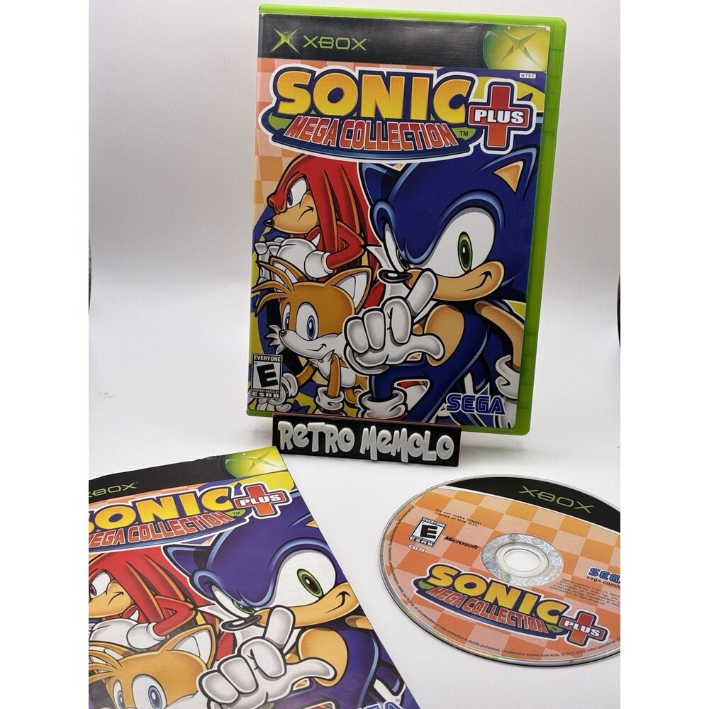 CIB Sonic Mega Collection Plus (Microsoft Xbox, 2004) Complete *TESTED*